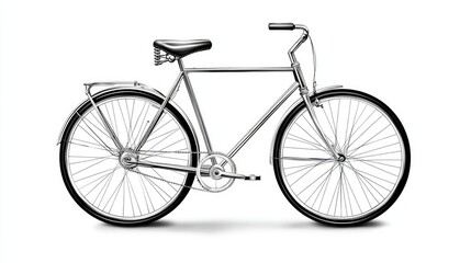 Classic Single Speed Bicycle with Minimalist Design and Style