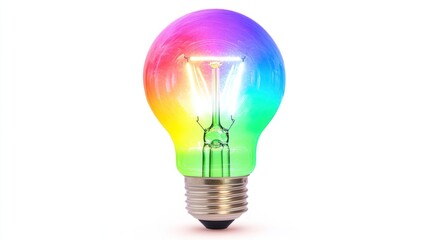 Rainbow Light Bulb: A Symbol of Creativity and Innovation