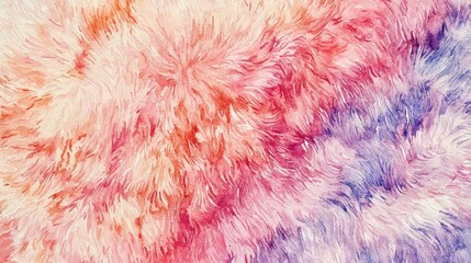 Obraz premium Soft and Colorful Watercolor Texture with Fuzzy Patterns