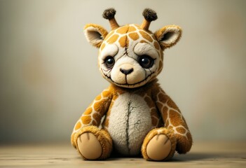 Creepy Cute Giraffe Stuffed Animal Toy Photography