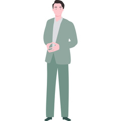 flat illustration of college students with casual style