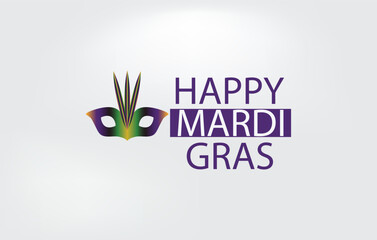 An artistic representation of Mardi Gras with lively colors