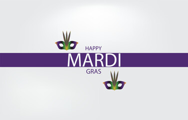 An artistic representation of Mardi Gras with lively colors