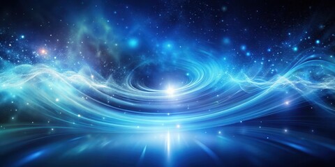 Dark Gradient Blur Background with Blue Hues and Swirling Motions, night sky atmosphere, electronic music inspiration