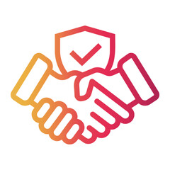 deal Line Gradient Icon