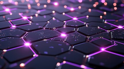 Futuristic network connection, digital data flow, glowing nodes