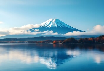 Stunning Mount Fuji Lake Reflection Landscape Photography