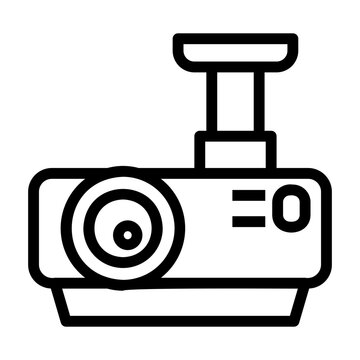 recommend clip art: projector Line Icon