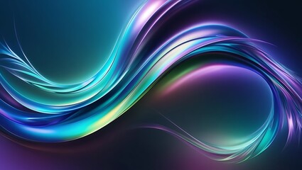 Abstract background of fluid iridescent shape
