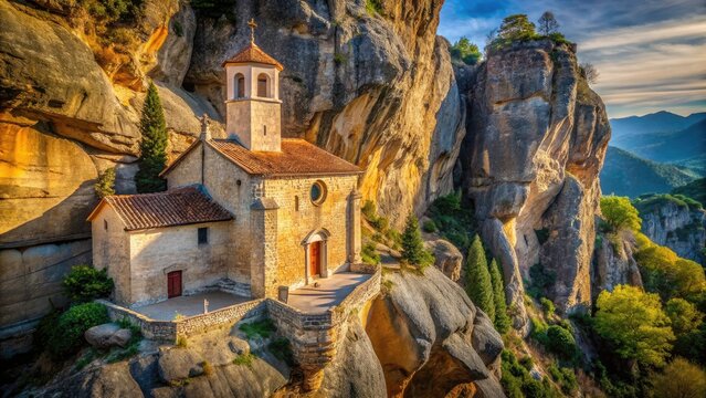 Ermita de Tobera Rock Chapel Spain: Stunning Architectural Photography