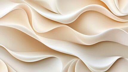 Obraz premium Abstract Beige Wave Pattern Design Background