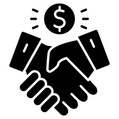 Fair Trade glyph icon. use for modern concept, print, UI, UX kit, web and app development. Vector EPS 10, related to business, green industry, eco friendly and economy .