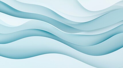 Obraz premium Soft Blue Waves Abstract Background for Modern Design Projects