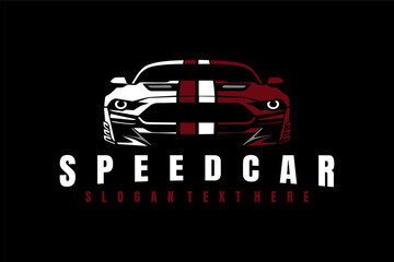 car speed auto rental logo design concept vector art	