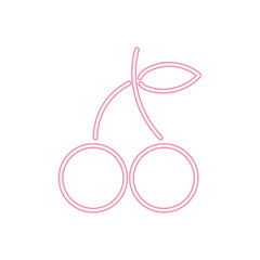 Fototapeta premium Cherries Icon Illustration