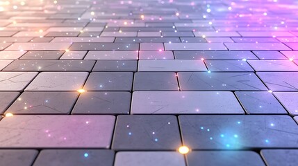 Obraz premium Illuminated tiles, abstract background, technology concept, website design
