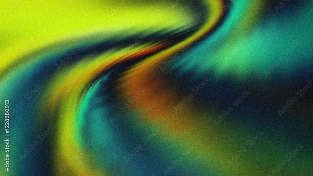Wall mural abstract glowing patterns flow into vibrant luminous gradients with radiant tones and seamless shimm