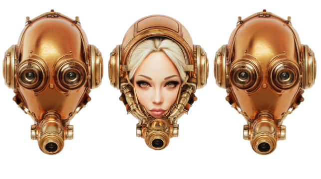 Collection of Female Robots With Detailed Designs Generative AI