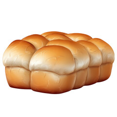 A loaf of soft, golden-brown bread rolls stacked together.