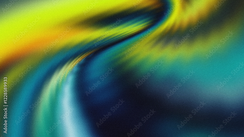 Wall mural ethereal glowing light flows into vibrant radiant gradients with dynamic wave-like textures and lumi