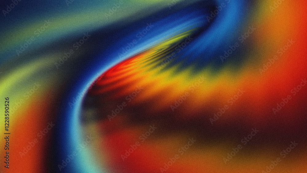 Wall mural radiant glowing patterns merge into vibrant seamless gradients with luminous textures and dynamic sh