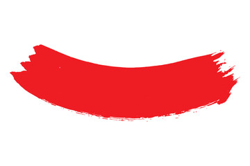 Red brush stroke set isolated on background. Collection of trendy brush stroke vector for red ink paint, grunge backdrop, dirt banner, watercolor design and dirty texture. Brush stroke vector 