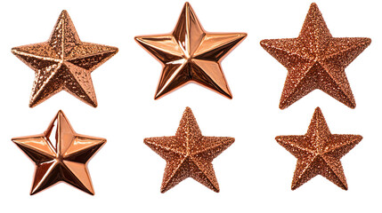 Obraz premium Sparkling Falling Stars on Clear Background Generative AI