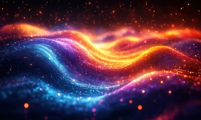 Fototapeta premium Quantum Wave Particle Duality in Double Slit Experiment Physics Study