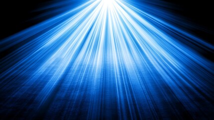 Obraz premium Bright Blue Light Rays Illuminate Dark Surface