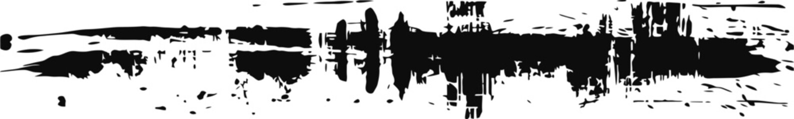 Obraz premium Grunge splatter border line