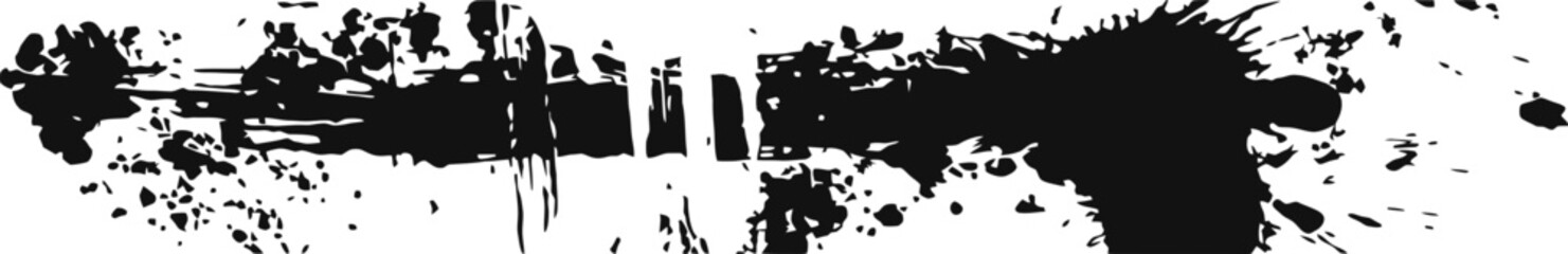 Grunge splatter border line