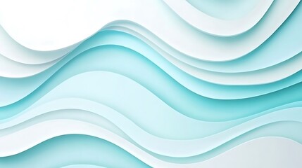 Fototapeta premium Abstract Blue and White Wave Pattern Design