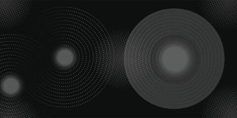 Halftone dots in circle form. round logo . vector dotted frame . design element