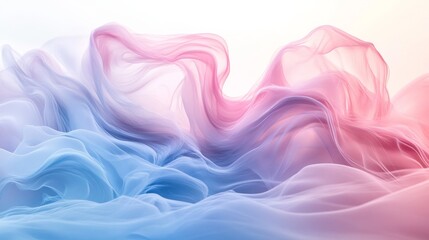 Fototapeta premium Abstract Pastel Swirls of Flowing Fabric