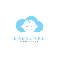 Newborn Baby Logo Template Design Vector