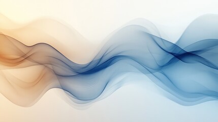 Abstract Blue and Orange Wave Background Design