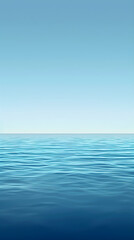 Tranquil Ocean Sky: An Ombre Gradient Transitioning from Deep Ocean Blue to Delicate Sky Blue