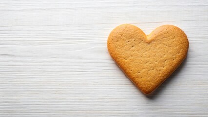 Cookie Heart Shape on White Background, baked delight, kitchen scene,  baked delight, kitchen scene,cookies