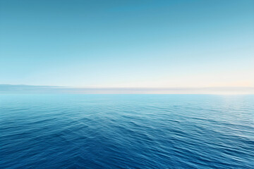 Obraz premium Tranquil Ocean Sky: An Ombre Gradient Transitioning from Deep Ocean Blue to Delicate Sky Blue