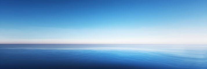 Tranquil Ocean Sky: An Ombre Gradient Transitioning from Deep Ocean Blue to Delicate Sky Blue