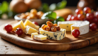 Cheese and Fruit Charcuterie Board