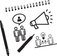 Obraz premium Isolated black community event icon Vector, black community event Silhouette,black community event icon set, black community event for logo,color black community event Vector illustration, Vector