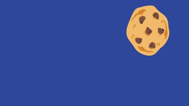 homemade cookies with chocolate chips cartoon