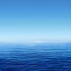 Obraz premium Tranquil Ocean Sky: An Ombre Gradient Transitioning from Deep Ocean Blue to Delicate Sky Blue