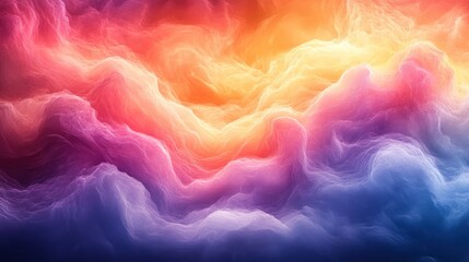 Fototapeta premium Abstract Colorful Cloudscape: A Dreamlike Digital Painting