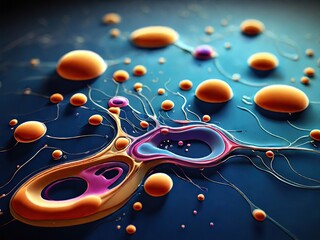 3d rendered illustration of a microscope