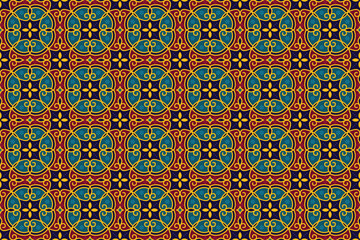 Modern Batik Seamless Pattern