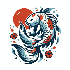 Beautiful koi fish