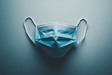 Preventive health measures face mask on table health awareness minimalist close-up