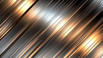 Naklejka premium Abstract Diagonal Lines Golden Brown Metallic Texture